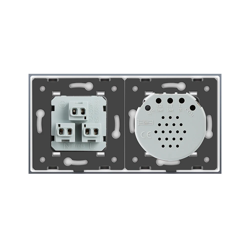 Livolo сенсорный выключатель и розетка стандарта США белый с украшением в виде
