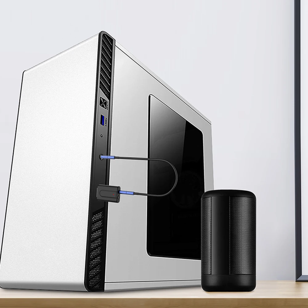 JINSERTA 2019 Новый 2 в 1 USB Bluetooth 5 0 аудио приемник и передатчик 3 мм AUX адаптер для ТВ ПК