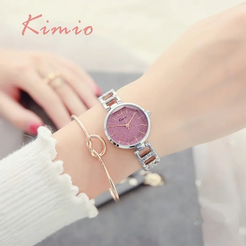 KIMIO Vintage Black Watch Women Fashion Quartz Clock Luxury Brand Chinese Wrist Bracelet Women's Watches Jewelry | Наручные часы