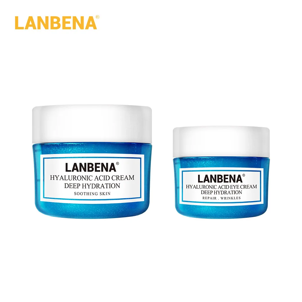 Hyaluronic Acid LANBENA крем для лица+ крем для глаз Витамин С отбеливающий крем с гиалуроновой кислотой увлажняющий крем ретинол укрепляющий антивозрастной Сыворотка для лица - Цвет: Hyaluronic Acid