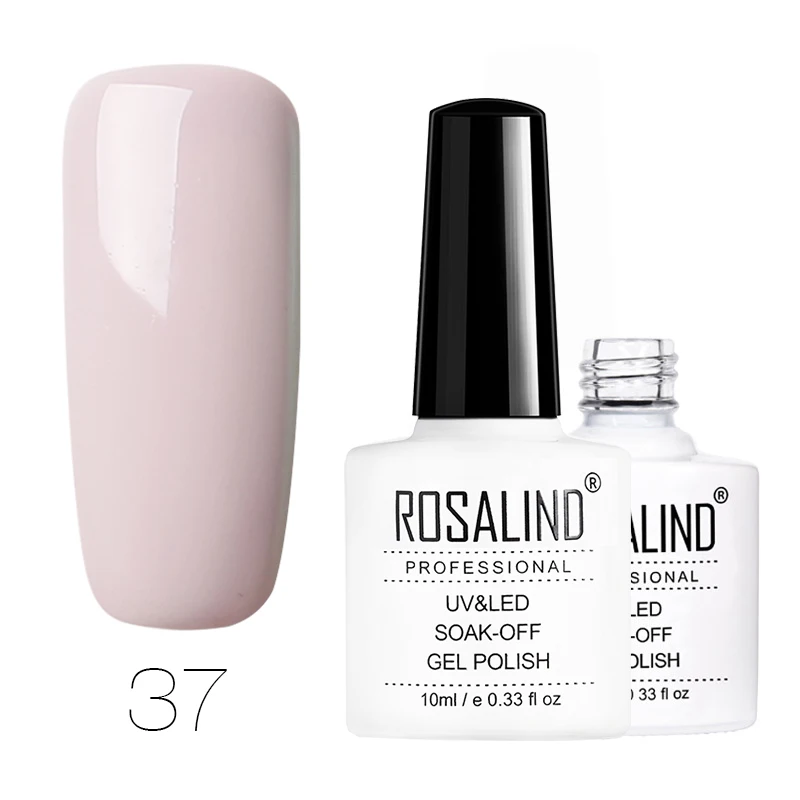 RD37 ROSALIND Гель-лак для ногтей Gliiter лак для ногтей перманентные лаки для ногтей для маникюра верхнее покрытие лак паук для праймер для ногтей - Цвет: RD37