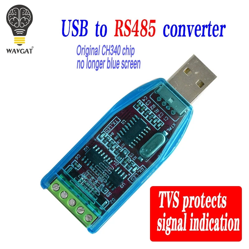 USB to RS485 Промышленный USB в RS485 422 CH340G преобразователь, обновленный защитный преобразователь, Совместимость со стандартом RS-485 разъемом - Цвет: USB to RS485