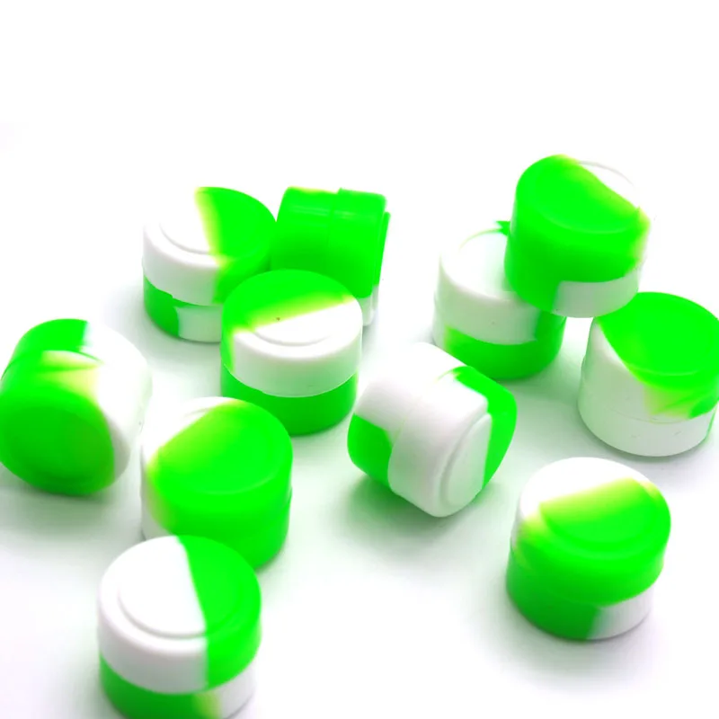 5 шт. 2 мл силиконовая коробка восковая сухая баночки для трав Dab круглый