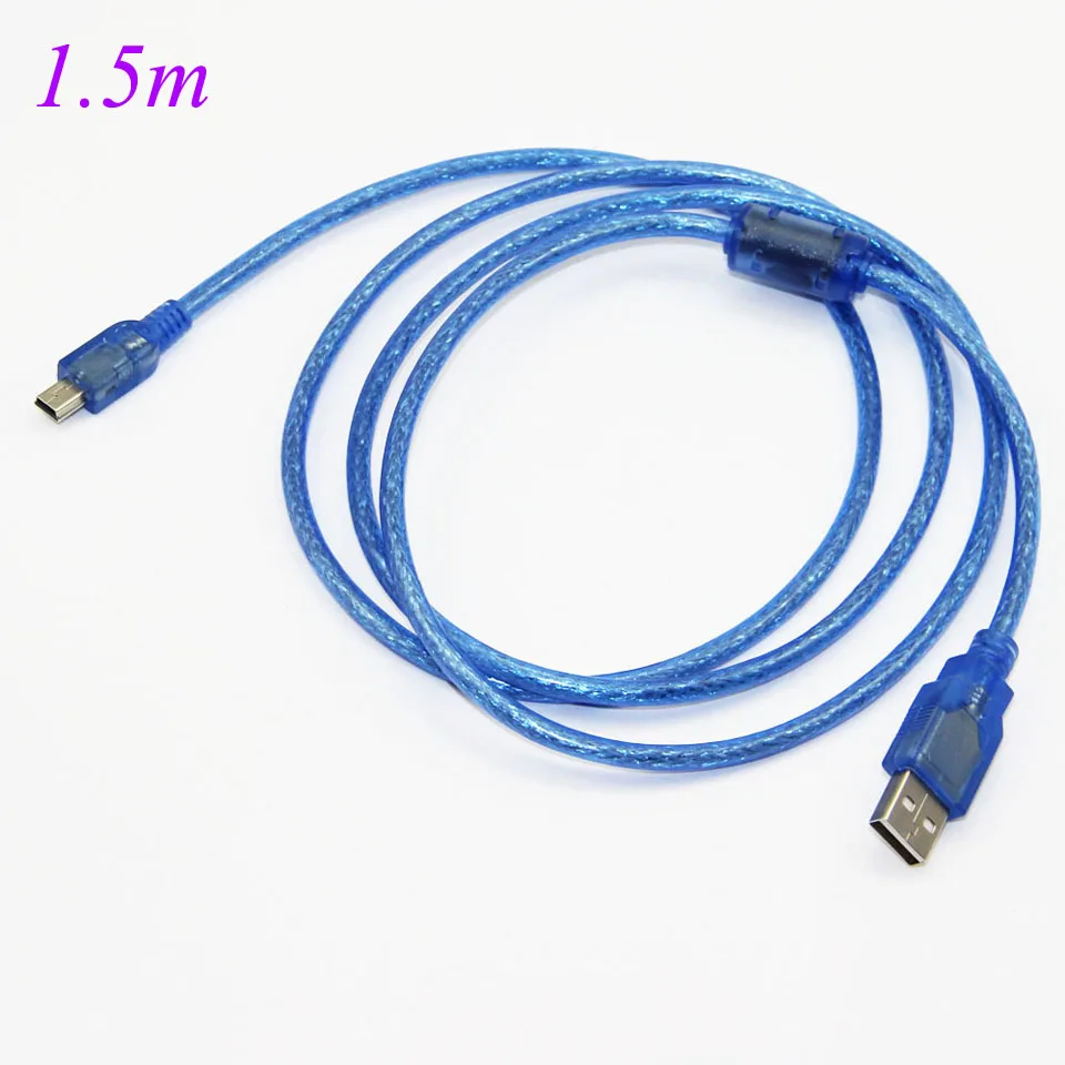 Lballist Мини 5Pin USB кабель USB 2,0 Тип A штекер к Мини 5 P папа фольга+ Плетеный экранированный 1,5 м 1,8 м 3 м 5 м 10 м
