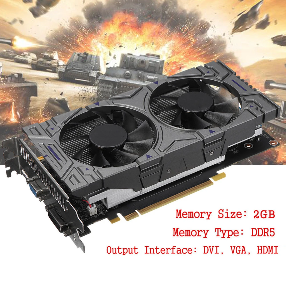 GTX 1050 2 GB DDR5 128Bit конвертер Переходник VGA DVI HDMI Графика карты|Боксы для дисководов| |