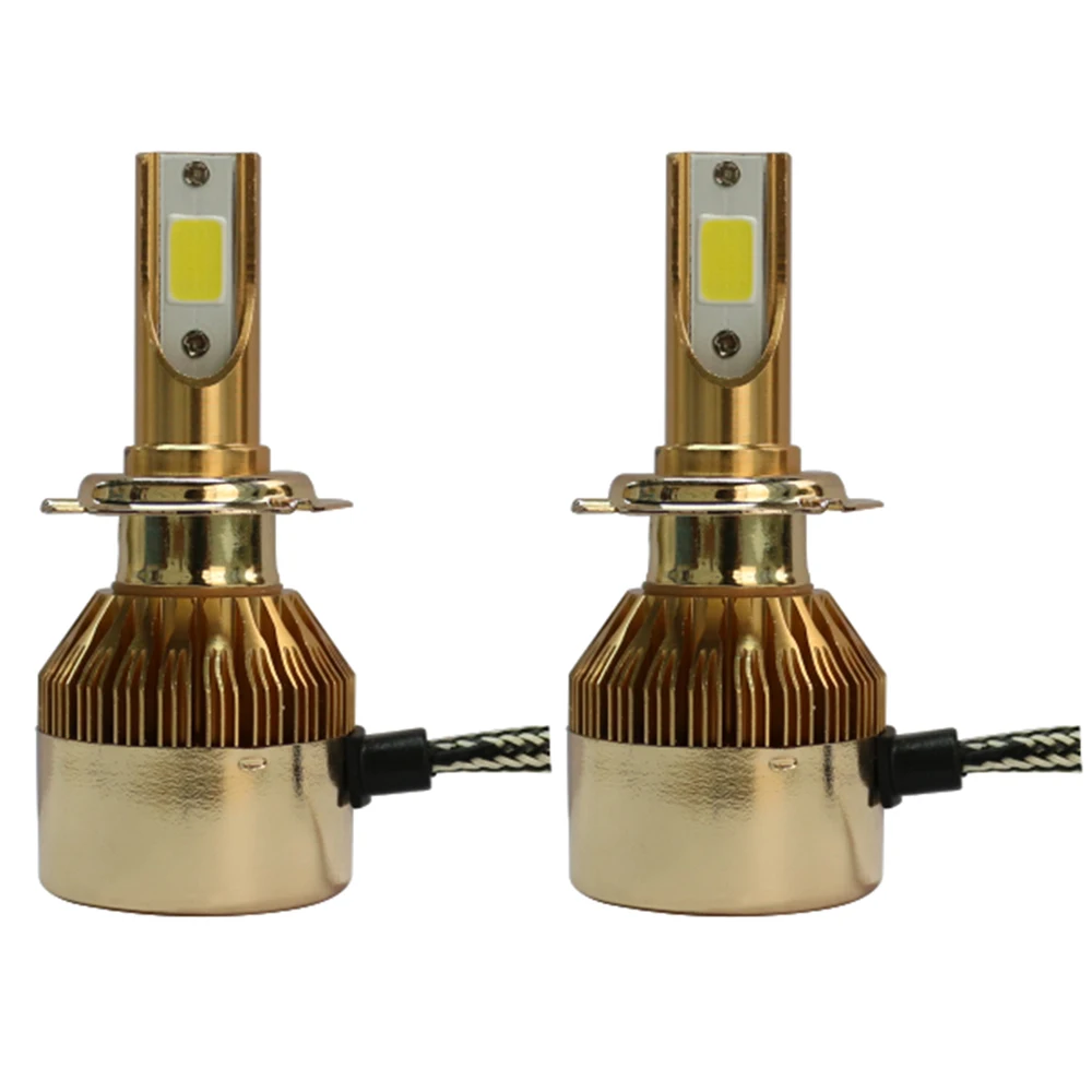 Светодиодный светильник Elglux H4 H7 COB комплект CSP Gold Автомобильный светодиодный C6