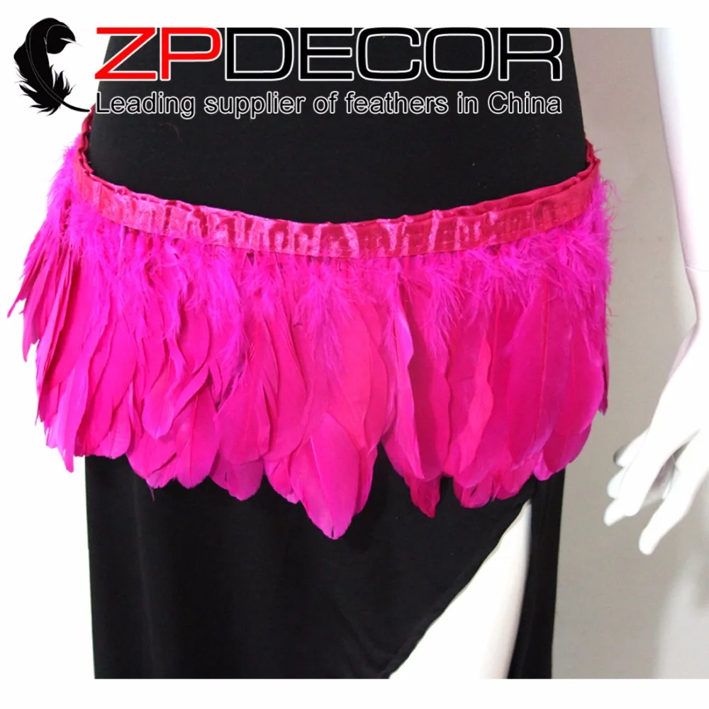 

Zpdecoration перья 2 ярдов/партия, ручная работа, Премиум качество, ярко-розовый гусь, Nagoire и сатинеты, отделка перьями