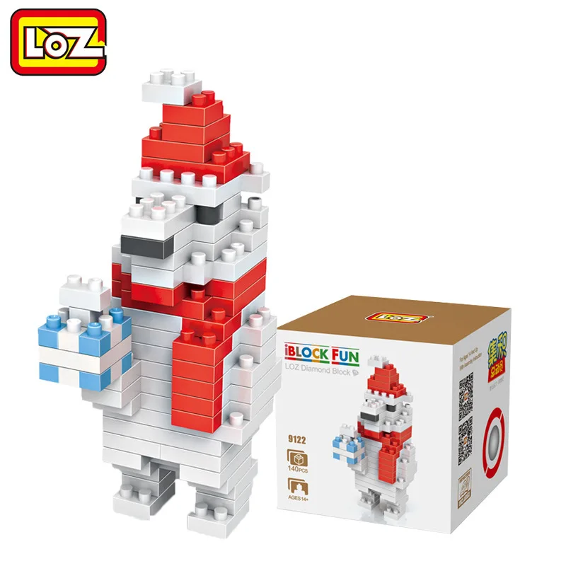 Мини блок для строительства Noel Ours Nano Blocs Jouets Pour Enfants Educatifs Pixel Briques Createur DIY Diamant