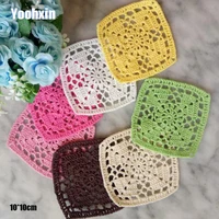 luxury round handmade lace cotton table place mat pad cloth crochet placemat cup mug tablecloth tea coaster dining doily kitchen