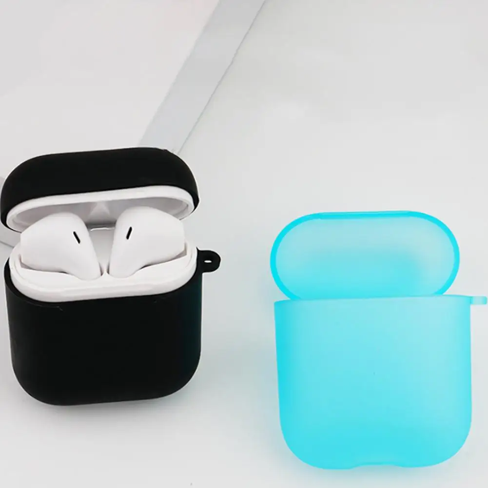 Высококачественный защитный чехол для Airpods bluetooth-гарнитура полупрозрачный
