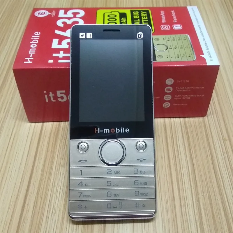 Оригинальный H mobile IT5635 Две сим карты 2 8 ''Экран Fm MP3 громкий динамик 3000 мАч