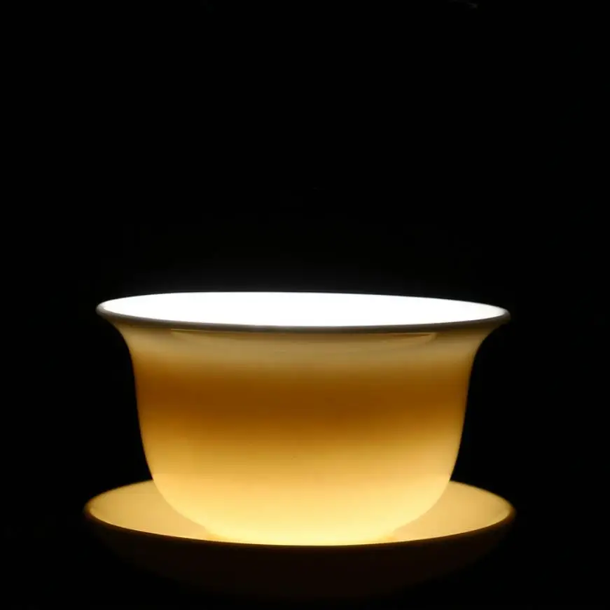 &quotKing Tea Mall&quot белый фарфор для китайского чая Gongfu Chadao Teawares Teasets Teatools подарки|Пиалы