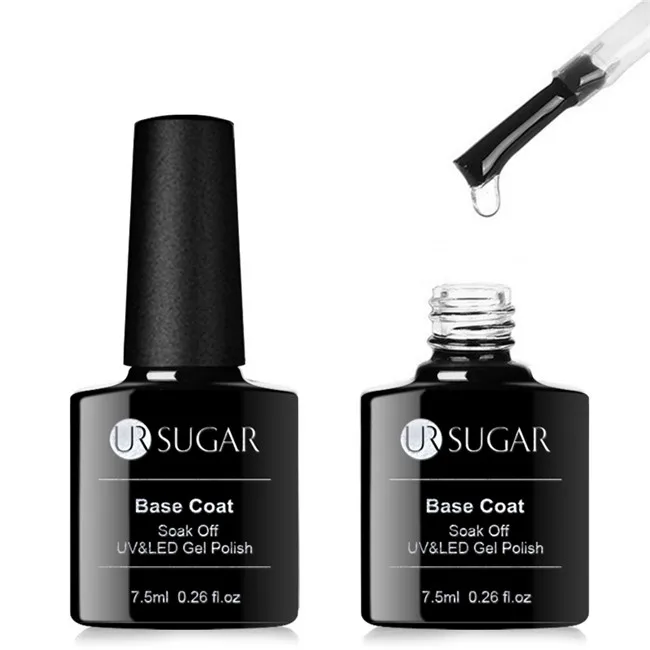 Base Coat Ur Sugar 7,5 мл голографический блеск, термо меняющий Цвет Гель-лак для ногтей, 3 цвета, выдерживающий температуру, УФ-Гель-лак для ногтей - Цвет: Base Coat