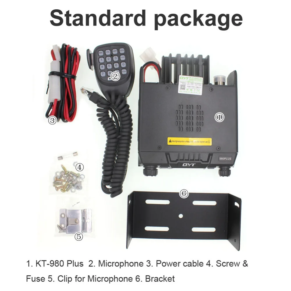 QYT KT 980 plus Walkie Talkie 75W VHF / 55W UHF Dual Band Quad Standby 980Plus Car Radio Mobile Ham Radio|radio mobile|radio radiopower radio |