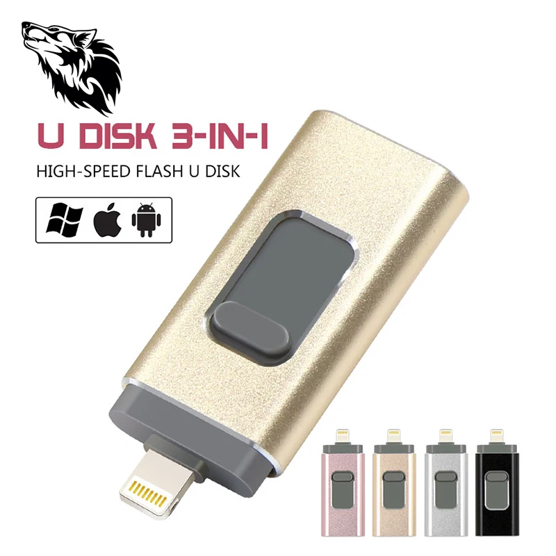 Новейшая usb вспышка 128 Гб 64 ГБ 32 Флешка 16 8 флеш накопитель USB флешка для iPhone и