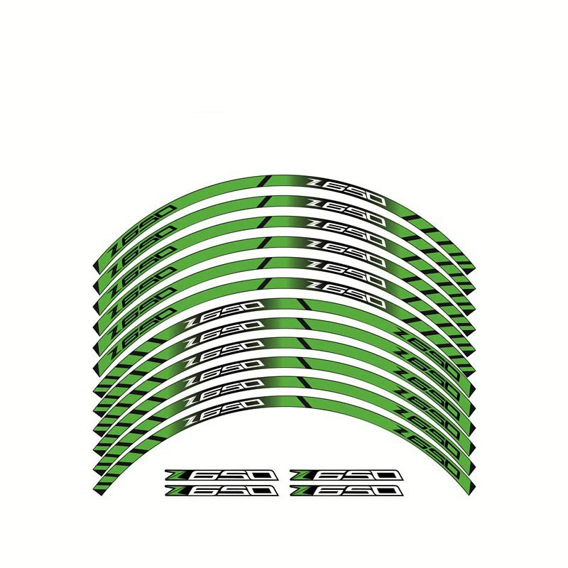 Наклейки на колеса мотоцикла Набор наклеек полосы ламинированные для Kawasaki