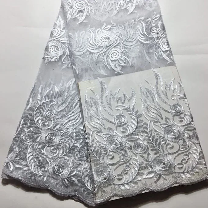 Африканский кружево ткань 2019 вышитое в нигерийском стиле свадебная Высокое