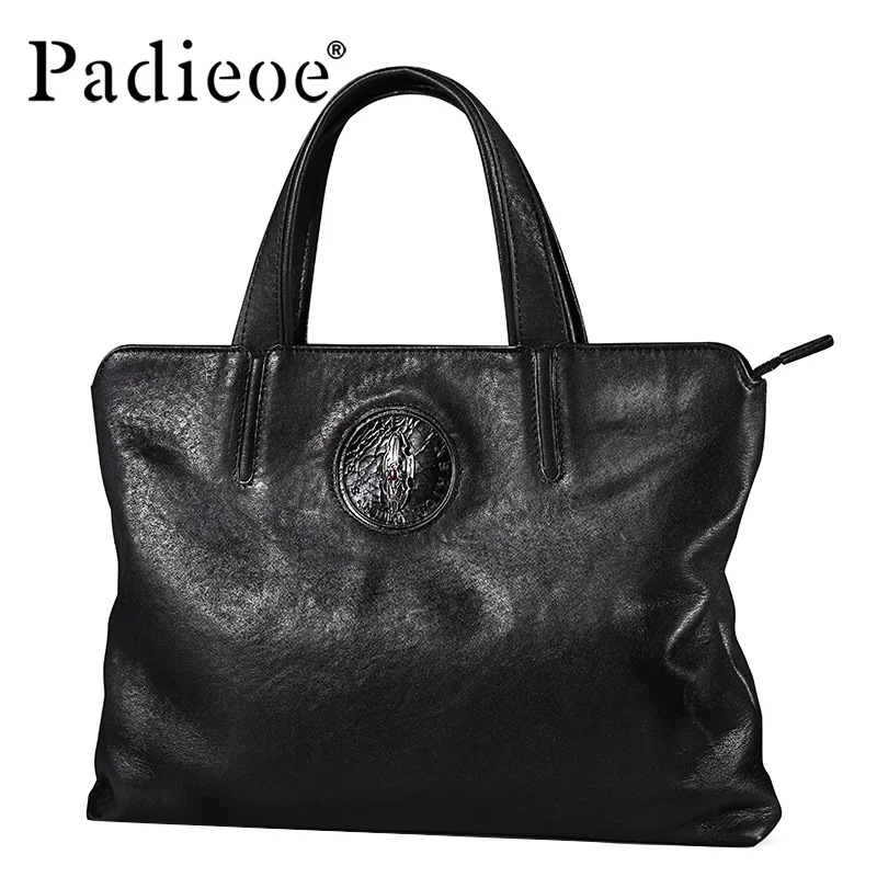 

Padieoe men bag briefcase leather computer bag messenger handbag purses jobs genuine leather