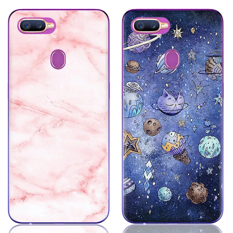 Модный чехол с рисунком Фламинго цветочный для OPPO F9 силиконовый чехол-накладка