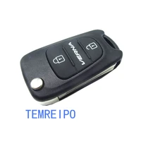 5pcslot 3 button remote key shell fits for hyundai verna blank fob replacement key case for car auto parts