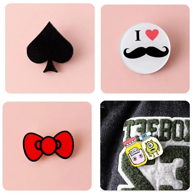 1 шт. значки на брошь рюкзак модный акриловый значок Классический мультяшный для
