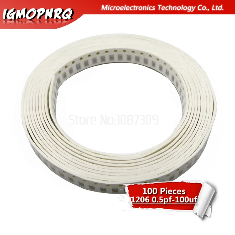 Многослойный керамический конденсатор 100 шт. 1206 50 в SMD плотная пленка чип IGMOPNRQ 0 5 22