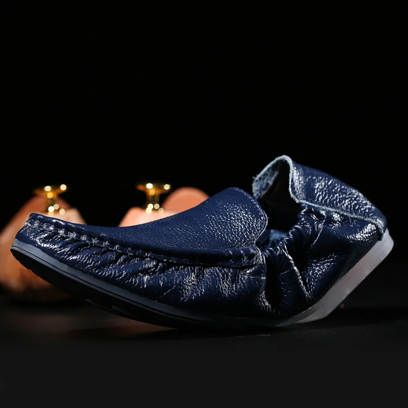 Supper Comfort Mens Genuine Leather Loafer Shoes 2015 Spring Hand Made Loafers Slip on Flats for Man Casual Driving | Обувь