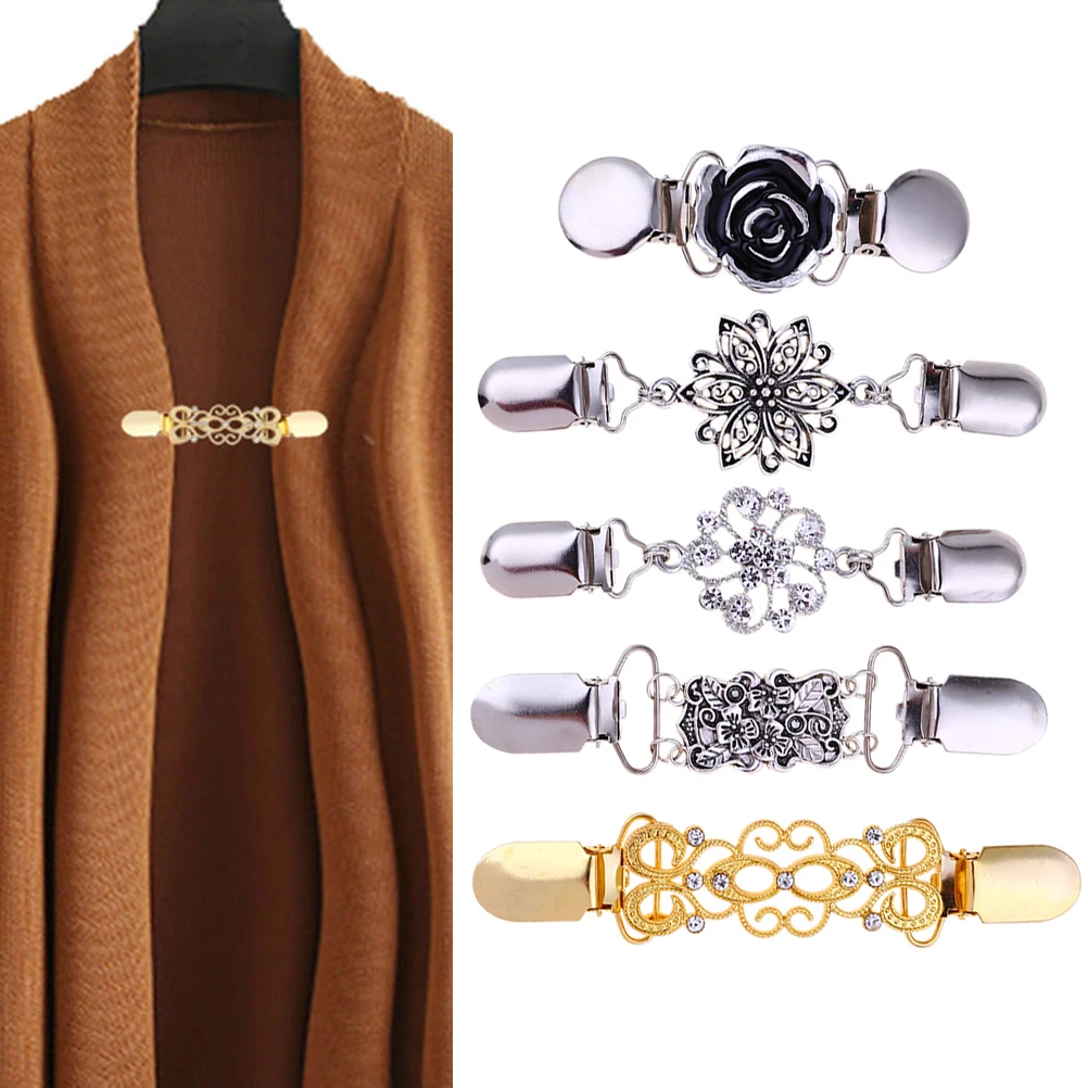 5 шт. броши для свитеров и воротников