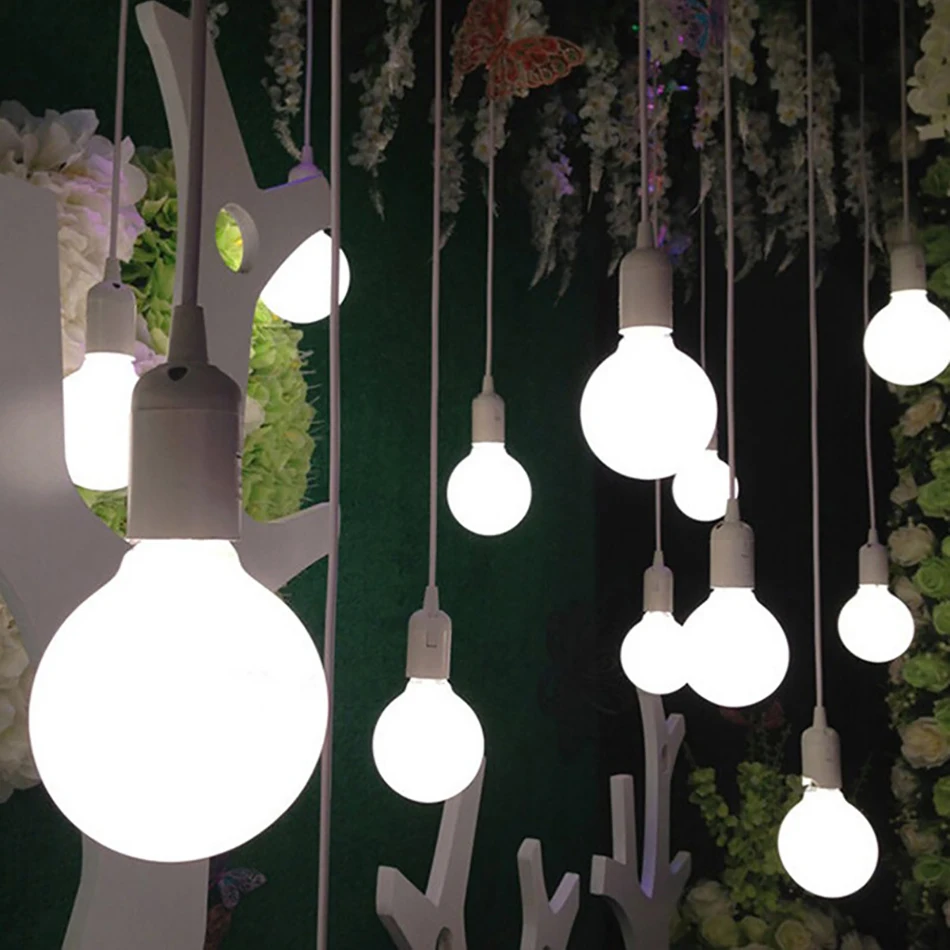 Светодиодная лампа круглая E27 декоративная для дома фотосъемки туалетный столик