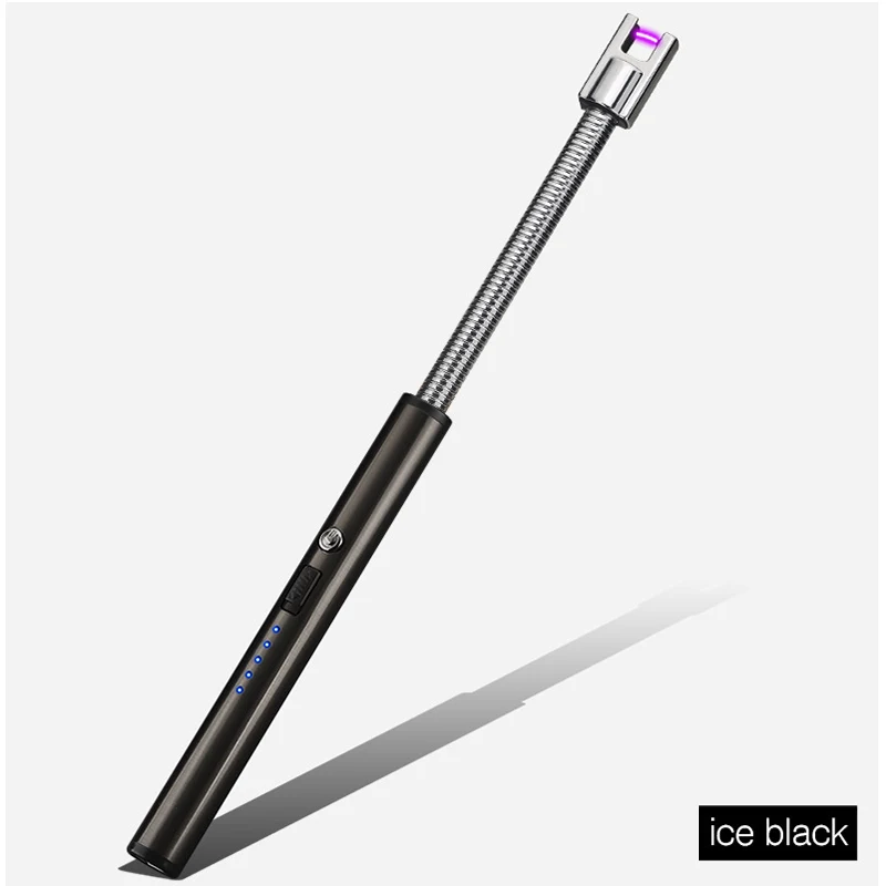 Usb зарядка Зажигалка длинная кухонная Зажигалка Ветрозащитная Электронная зажигалка плазменная импульсная дуга барбекю беспламенная зажигалка