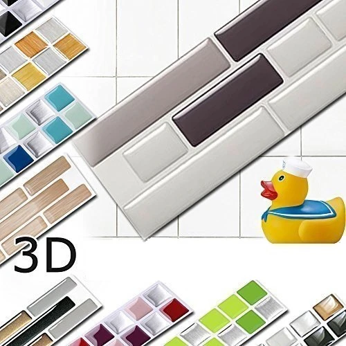 T80102-S Vividtiles дерево эффект самостоятельно adhsible Декор обои 3d ванная комната и кухня Водонепроницаемая Мозаика DIY плитка наклейка-6 листов - Цвет: T80102-S