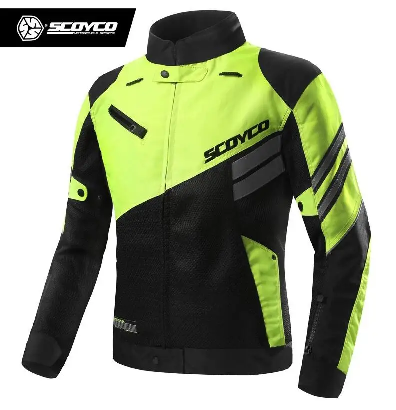 Мотоциклетная куртка Scoyco JK36 светоотражающая с двойной сеткой для езды на