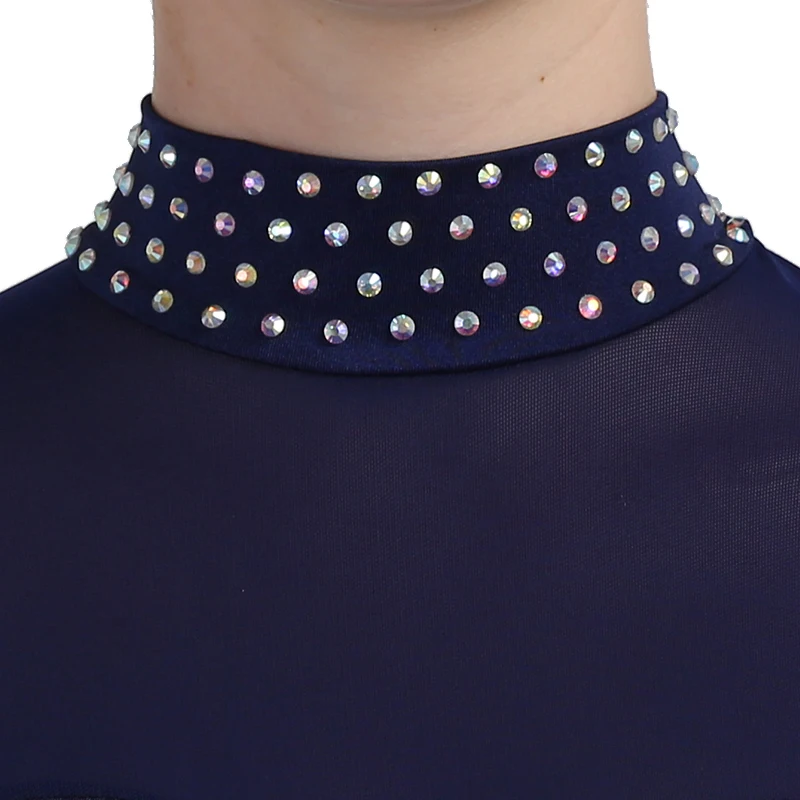 Новинка стандартные танцевальные платья платье для бальных танцев D0341 голубое с