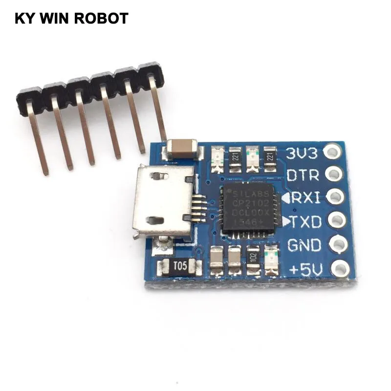 CJMCU CP2102 MICRO USB к UART TTL модуль 6 контактный последовательный преобразователь STC
