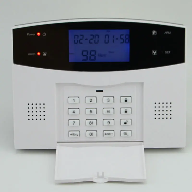 Система охранной сигнализации GSM/PSTN русский проводной и беспроводной ЖК-дисплей