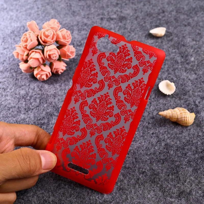 Чехлы для мобильных телефонов TAOYUNXI для sony Xperia C S39h Z1 Compact Mini C2305 L S36h C2105 C2014 D5503 чехол с цветком - Цвет: G Red