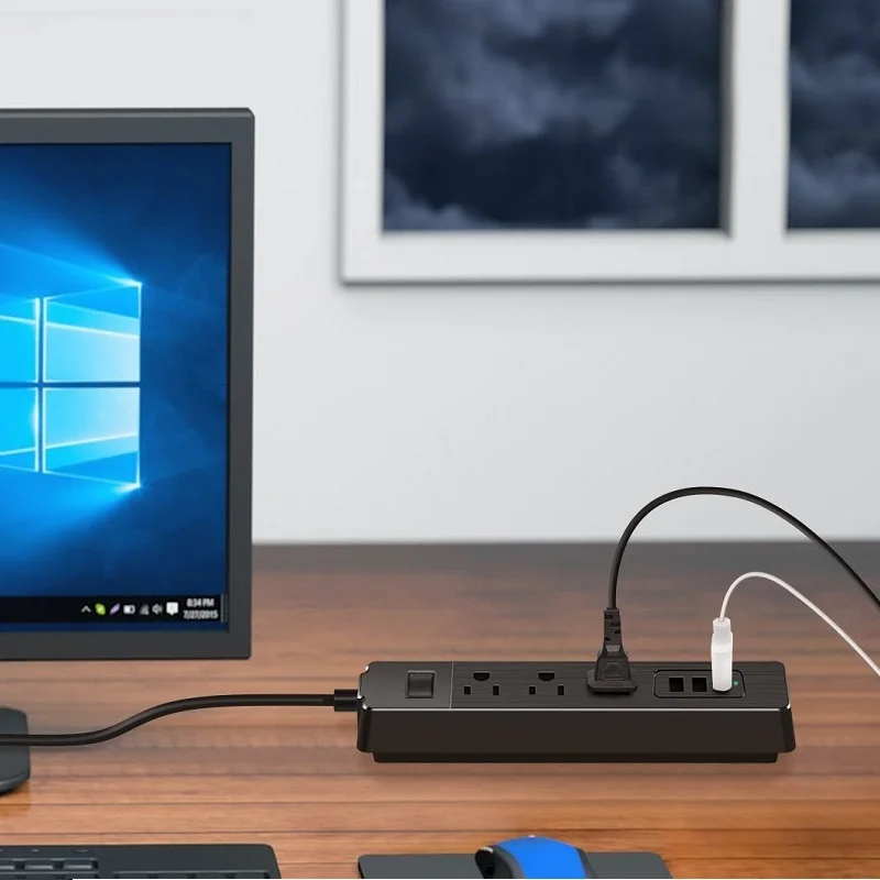 Силовая лента штепсельная вилка США 3AC розетка 3USB порты умная зарядка удлинитель розетка Защита от перенапряжения для домашнего офиса гнездо для шнура удлинителя