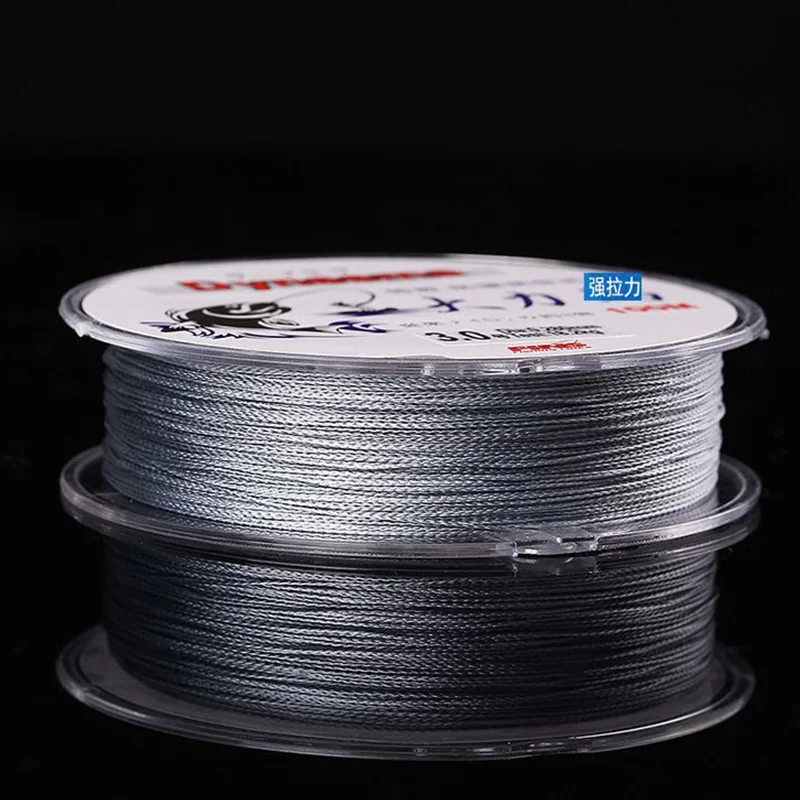 Леска рыболовная плетеная 4 нити 100 м серая|pe line|multifilament line4 strands |