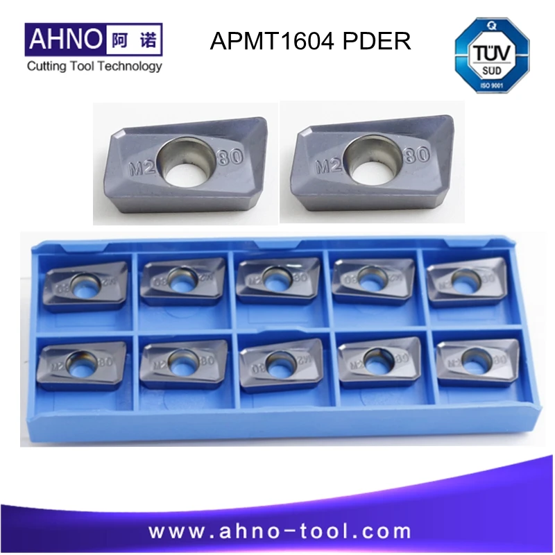 Твердосплавные фрезерные Вставки 50 шт./лот AHNO APMT1604 PDER M2 твердосплавные или