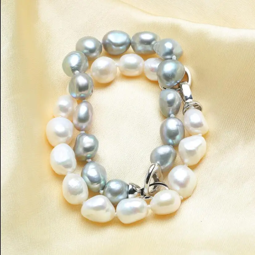 

Natural freshwater Balo pearl irregular pearl bracelet with high color retention silver clasp