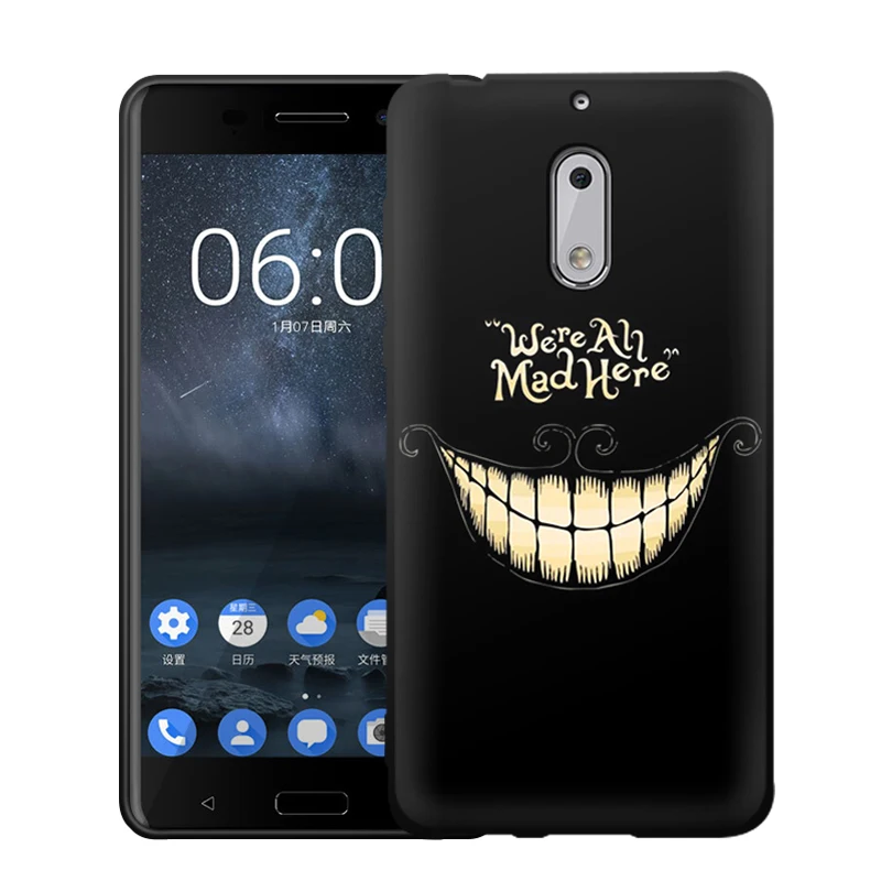 Чехол для телефона EiiMoo Nokia 6 силиконовый чехол задняя крышка с милым мультяшным