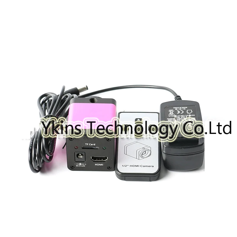 720p HDMI HD Industry Video Microscope Camera IR Remote control TF Card Storage Picture+180X/300X Zoom C-Mount Lens | Инструменты