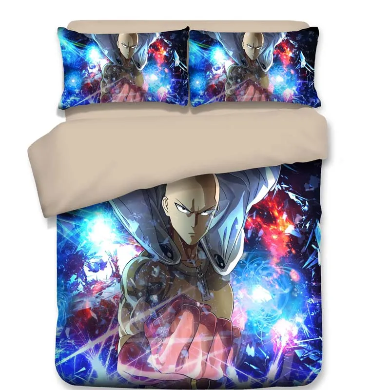 6 ONE PUNCH MAN Комплект постельного белья, пододеяльник, наволочки, мультяшное аниме одеяло, Комплект постельного белья s, постельное белье(без простыни - Цвет: 6