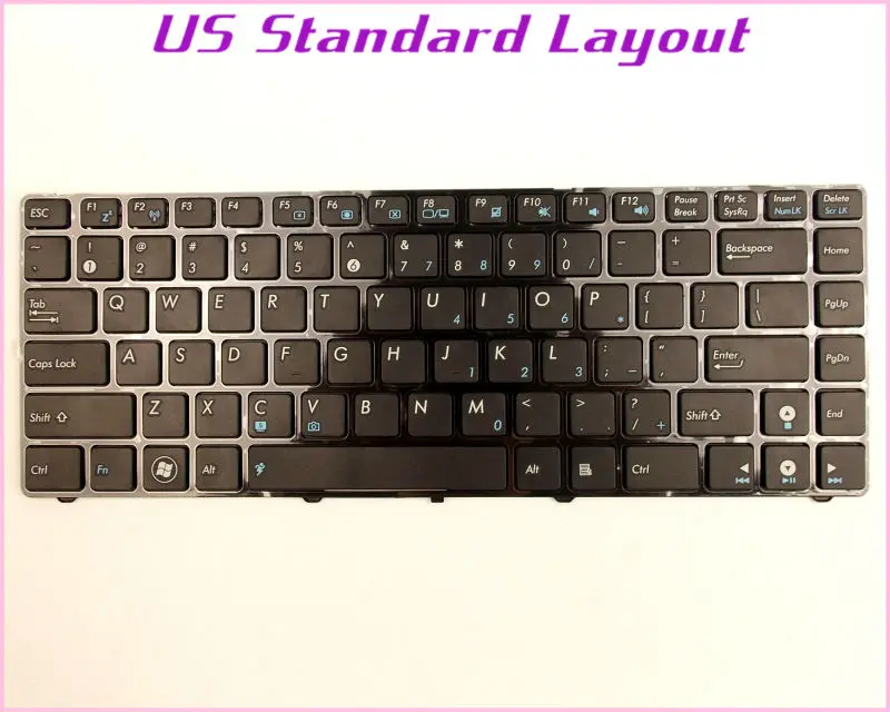 Новая клавиатура для ASUS K43 K43BR K43BY K43TA K43TK K43U K42 K42J A42J K42F UL80VT ноутбук с черной