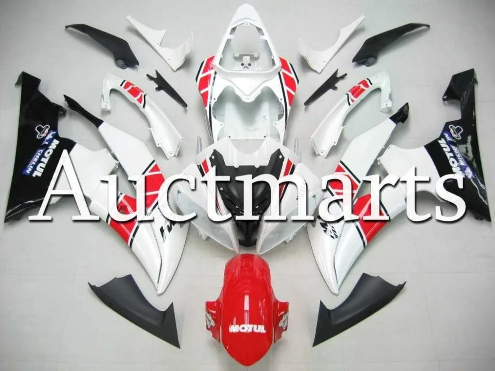 ABS пластик впрыска белый красный мотоцикл обтекатель корпус для Yamaha YZF600 R6 2008 2016 09