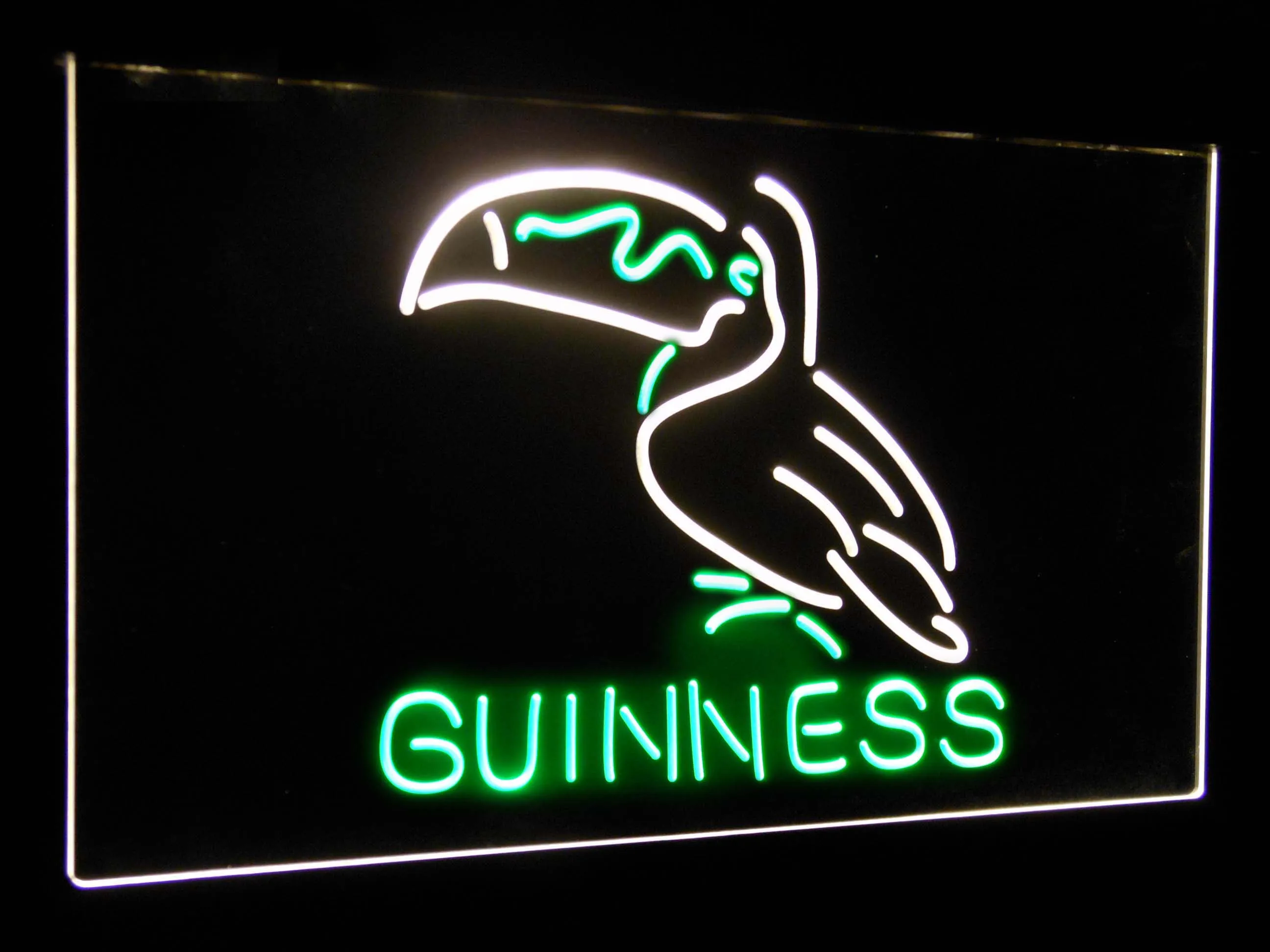 Green and Yellow Guinness Toucan Stout Разливное пиво Бар Декор двойной цвет светодиодные неоновые световые знаки st6-a2120 - Цвет: Green and Yellow