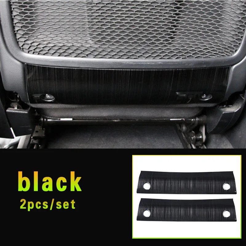both sides black Для Mercedes Benz GL320 350 450 GLS X166 Ml350 320 GLE W166 coupe c292 основное сиденье волоконная накладка наклейка аксессуары - Название цвета: both sides black