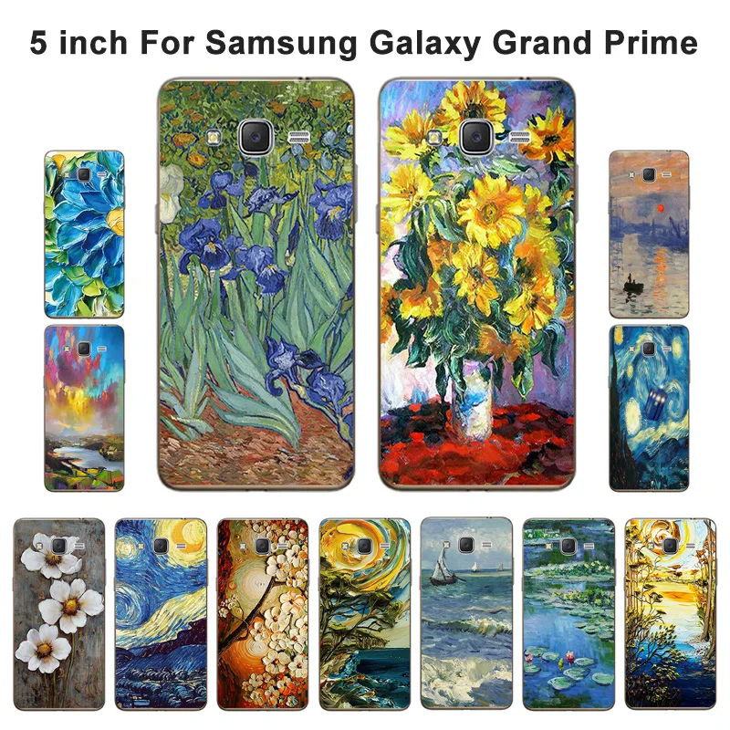 Чехол для Samsung Galaxy Grand Prime G530 Обложка чехлы 5 0 дюйма с масляной росписью G 530 задняя