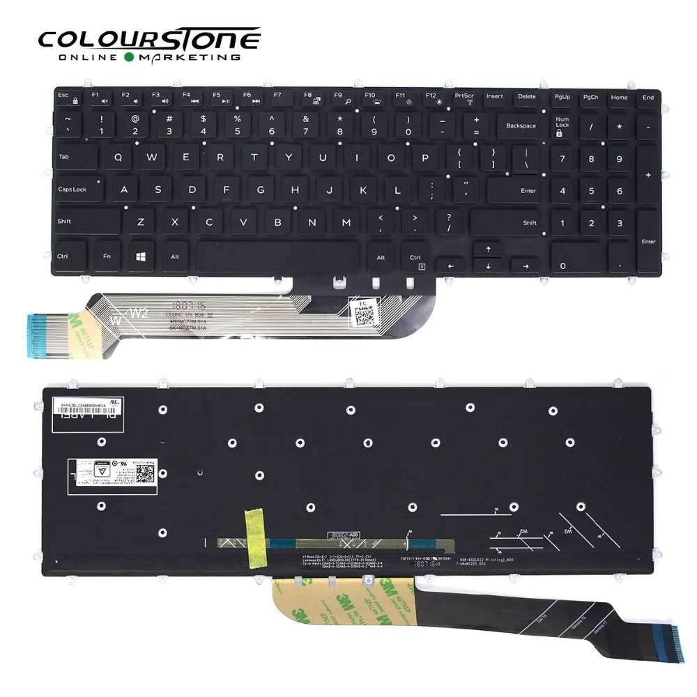 7566 US клавиатура для ноутбука DELL 15 5567 7567 5665 7000 5765 5767 5565 с подсветкой|Клавиатуры
