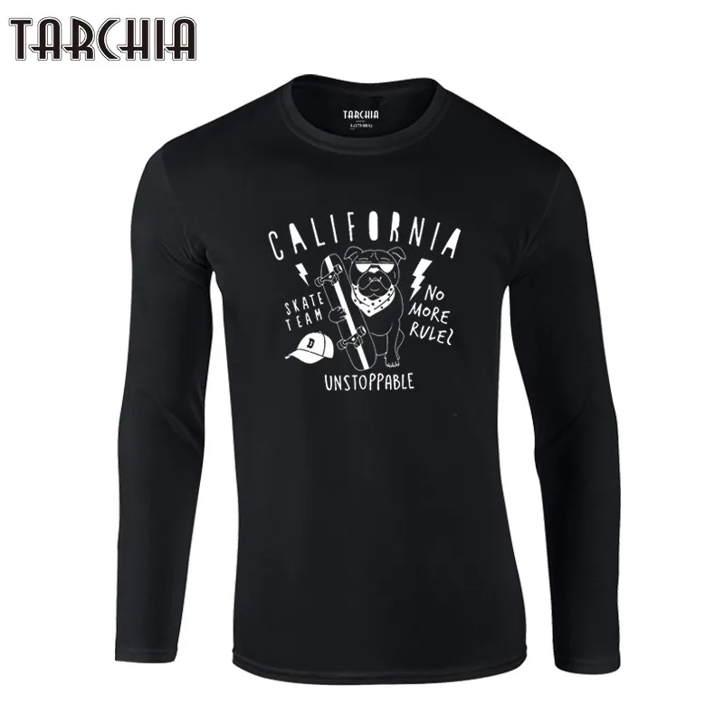 TARCHIA 2021 новый Калифорния с коротким и широким подолом собака брендовая футболка